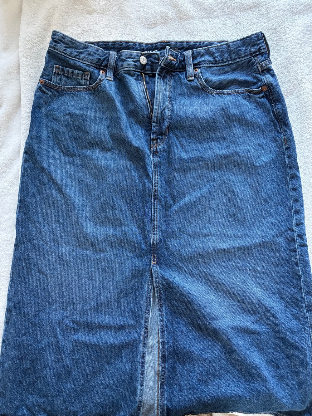 Old Navy High-Rise Maxi Denim Skirt